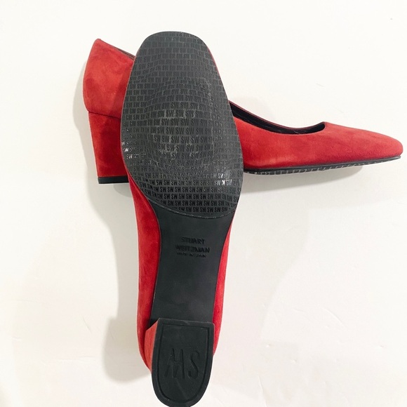 Stuart Weitzman suede red heels - Picture 4 of 7